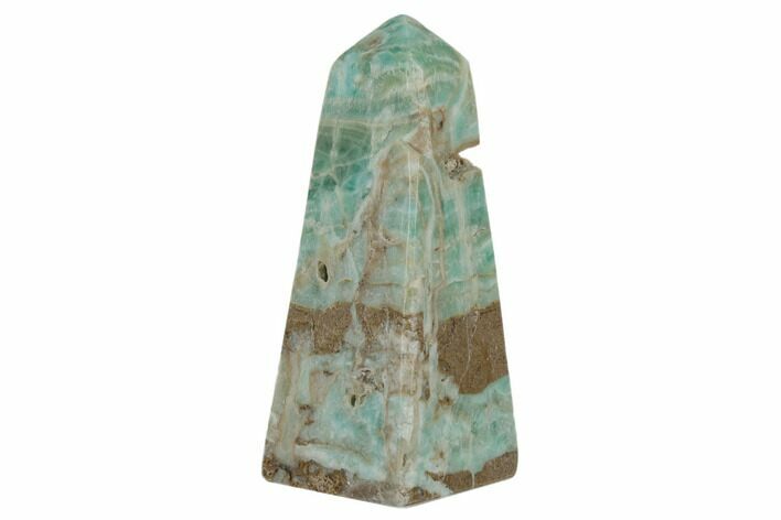 Polished Blue Caribbean Calcite Obelisk - Pakistan #187715
